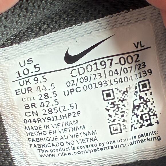 Nike Flex Control 4 Black Training Shoes Lightweight CD0197-002 Men's Size 10.5 - Picture 9 of 10